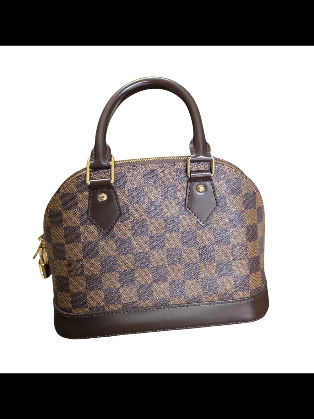 Louis Vuitton Alma BB Damier Ebene – Full Set + Receipt, Keys, Authenticated